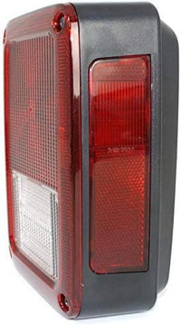 Set Of 2 Tail Light Assembly Plastic Left Driver & Right Passenger Side Direct Replacement Compatible With 2007-2017 Jeep Wrangler / 2018 JK CH2801177 CH2800177 55077890AH 55077891AH