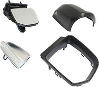 Front Power Mirror Manual Folding Heated Primed With Signal & Puddle Light Right Side Direct Replacement Compatible With 2009-2010 Mercedes Benz GL-Class/ML-Class 1648102893