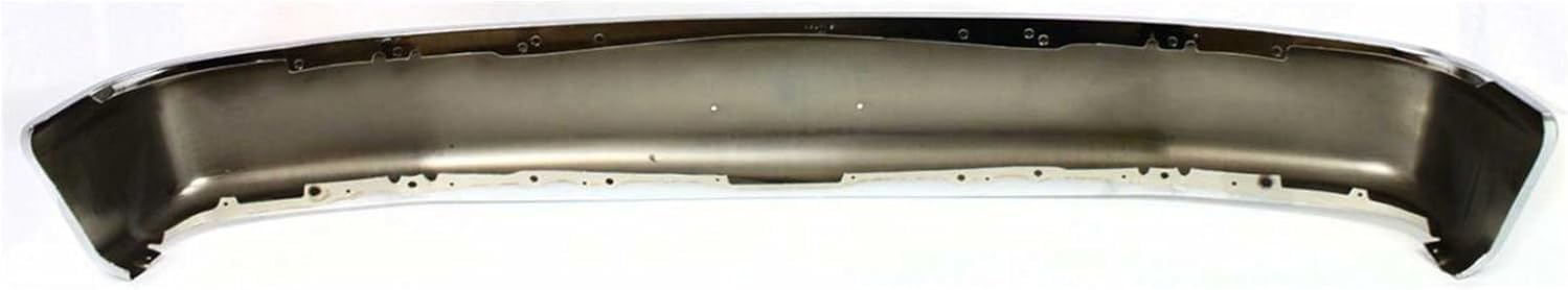 Front Bumper Face Bar Chrome Without Molding Holes Direct Replacement Compatible With 1992-1997 Ford F-Series FO1002236 F2TZ17757A