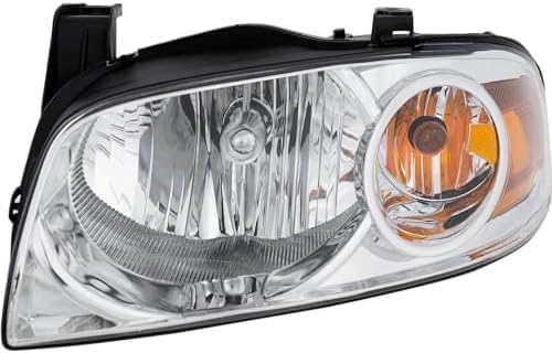 Set Of 2 Front Head Light Assembly Plastic Left Driver & Right Passenger Side Direct Replacement Compatible With 2004-2006 Nissan Sentra NI2502151 NI2503151 260106Z525 260606Z525