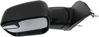 Front Power Mirror Manual Folding Non-Heated Textured Left Driver Side Direct Replacement Compatible With 2010-2014 Ford F-Series FO1320396 AC2Z17683AA