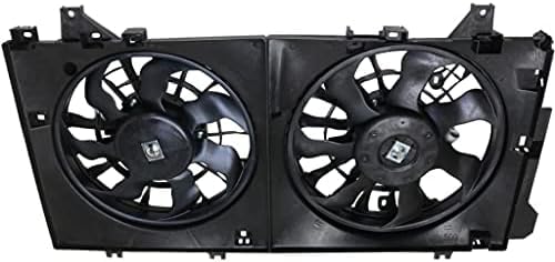Front Cooling Dual Fan Assembly Plastic Direct Replacement Compatible with 2014-2018 Mazda 3 MA3115161 PE2015025