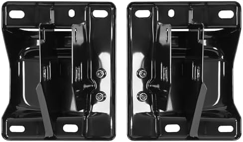Set of 2 Front Bumper Bracket Steel with Tow Hook Holes Right Passenger & Left Driver Side Direct Replacement Compatible with 2010-2018 Dodge Ram 2500 3500 CH1067140 CH1066140