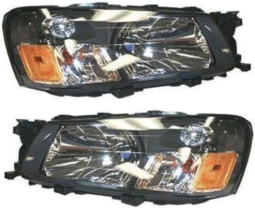 Set Of 2 Front Headlight Assembly Right Passenger & Left Driver Side Direct Replacement Compatible With 2003-2004 Subaru Forester SU2502111 SU2503111 84001SA030 84001SA020