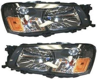 Set Of 2 Front Headlight Assembly Right Passenger & Left Driver Side Direct Replacement Compatible With 2003-2004 Subaru Forester SU2502111 SU2503111 84001SA030 84001SA020
