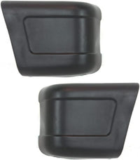 Set Of 2 Front Bumper End Cap Left Driver & Right Passenger Side Direct Replacement Compatible With 1986-1995 Suzuki Samurai SZ1005101 SZ1004101 7174183302 7174283302
