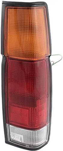 Set Of 2 Tail Light Assembly Plastic Left Driver & Right Passenger Side Direct Replacement Compatible With 1986-1994 Nissan D21 / 1995-1997 Pickup NI2801103 NI2800103