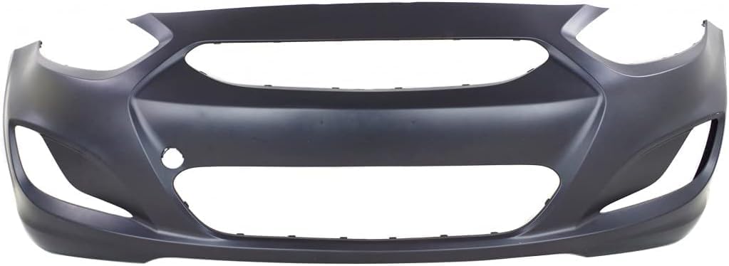 Front Bumper Cover Primed Direct Replacement Compatible With 2014-2017 Hyundai Accent HY1000201 865111R010