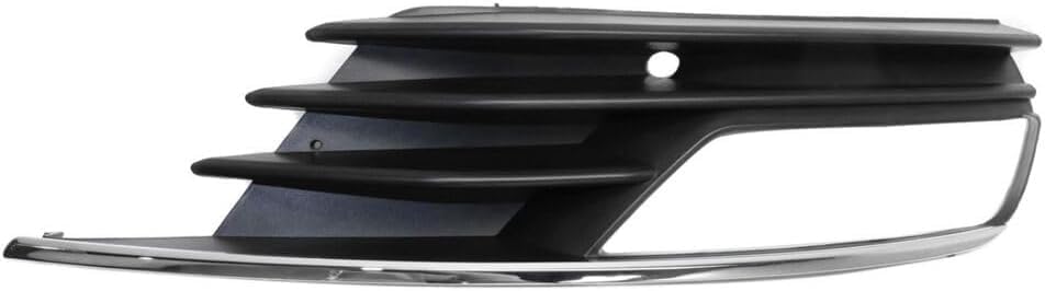 Set Of 2 Front Fog Light Molding Textured Plastic Right Passenger & Left Driver Side Direct Replacement Compatible With 2015-2016 Audi A3 AU1039129 AU1038129 8V5807682A9B9