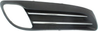 Set Of 2 Front Fog Light Molding Primed With Chrome Trim Left Driver & Right Passenger Side Direct Replacement Compatible With 2010-2012 Hyundai Genesis HY1038123 HY1039123