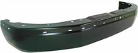 Front Bumper Face Bar Primed Steel + Upper Cover Textured + Brackets Left Driver & Right Passenger Side Direct Replacement Compatible With 2003-2023 Chevrolet Express/GMC Savana Van