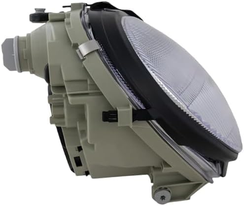 Front Headlight Assembly Halogen Right Passenger Side Direct Replacement Compatible With 2001-2004 Mercedes Benz C-Class MB2503118 2038201061