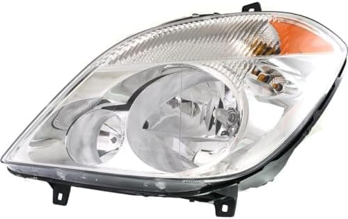 Set of 2 Front Headlight Assembly Right Passenger & Left Driver Side Direct Replacement Compatible With 2007-2013 Dodge/Freightliner/Mercedes Benz Sprinter Van CH2503198 MB2503191