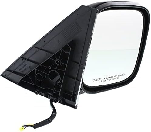 Set Of 2 Front Power Mirror Manual Folding Heated Primed Right Passenger & Left Driver Side Direct Replacement Compatible With 2001-2006 Mitsubishi Montero MI1321155 MI1320155