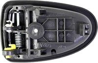 Front Or Rear Interior Door Handle Gray Plastic Right Passenger Side Direct Replacement Compatible with 2000-2006 Hyundai Accent HY1353112 8262025000YN