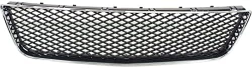 Front Bumper Grille Chrome Shell With Primed Insert Plastic Direct Replacement Compatible With 2006-2013 Chevrolet Impala / 2014-2016 Limited GM1036107 10333712