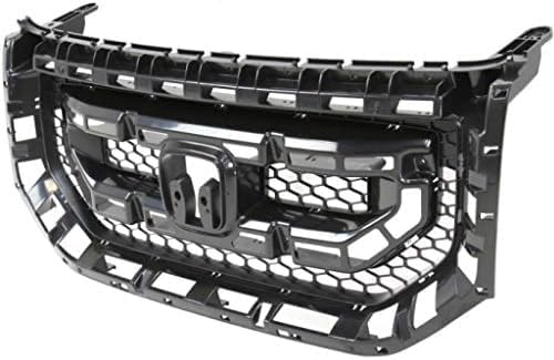 Front Grille Gray Shell And Insert Direct Replacement Compatible With 2009-2011 Honda Pilot HO1200200 75101SZAA01ZA