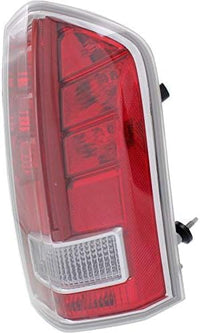Set Of 2 Tail Light Assembly Plastic With Red Accent Left Driver & Right Passenger Side Direct Replacement Compatible With 2013-2014 Chrysler 300 CH2819134C CH2818134C