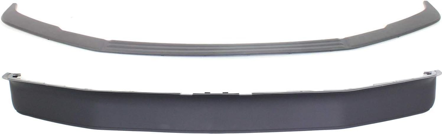 Front Bumper Molding Textured + Lower Valance Spoiler Direct Replacement Compatible with 2008-2010 Ford F-Series Super Duty FO1093116 FO1044103 8C3Z17K833AA 8C3Z17626B