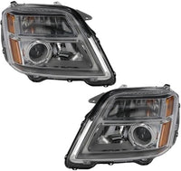 Set Of 2 Front Headlight Assembly Halogen Right Passenger & Left Driver Side Direct Replacement Compatible With 2010-2015 GMC Terrain GM2503350 GM2502350 84791974 84791975
