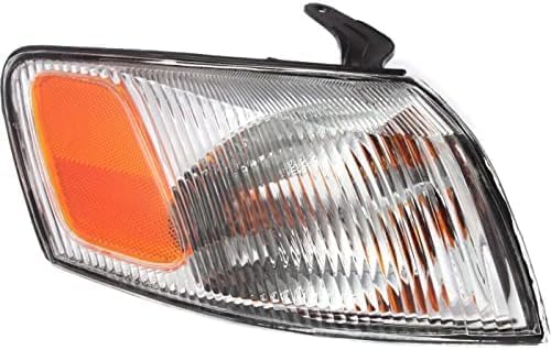 Front Head Lights + Corner Lamps Plastic Left Driver & Right Passenger Side Direct Replacement Compatible With 1997-1999 Toyota Camry TO2502117 TO2503117 TO2531126 TO2530126