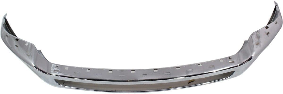 AUTOS PARTS PLUS Front Bumper Chrome Steel + Fog Lights Assembly Left Driver & Right Passenger Side Direct Replacement Compatible With 2011-2016 Ford F-Series Super Duty FO1002416 FO2593230 FO2592230