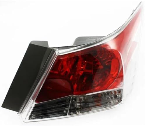 Set Of 2 Tail Light Assembly Plastic Left Driver & Right Passenger Side Direct Replacement Compatible With 2008-2012 Honda Accord HO2801172 HO2800172 33500TA0A01 33550TA0A01