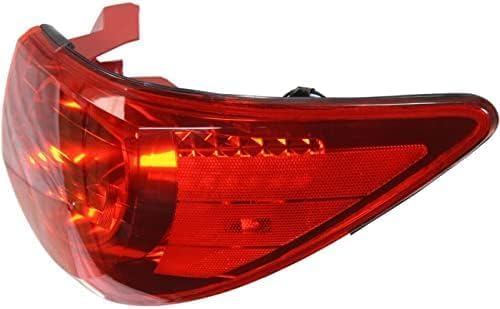 Set Of 2 Tail Light Outer Assembly Red Lens Left Driver & Right Passenger Side Direct Replacement Compatible With 2009-2012 Chevrolet Traverse GM2801238 GM2800238 15912686 15912687