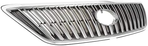 Front Grille Assembly Chrome Shell And Painted Dark Gray Insert Plastic Direct Replacement Compatible With 2004-2006 Lexus RX330 / 2007 RX350 LX1200113 5310148071
