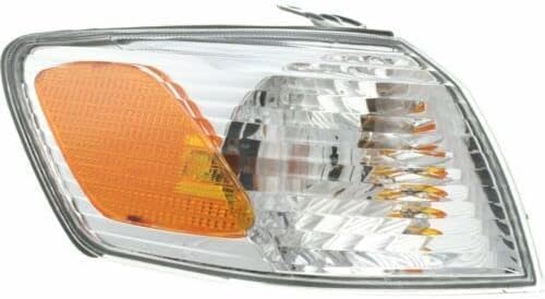 Front Head Lights Assembly + Corner Lamps Plastic Left Driver & Right Passenger Side Direct Replacement Compatible With 2000-2001 Toyota Camry TO2502130 TO2503130 TO2531136 TO2530136