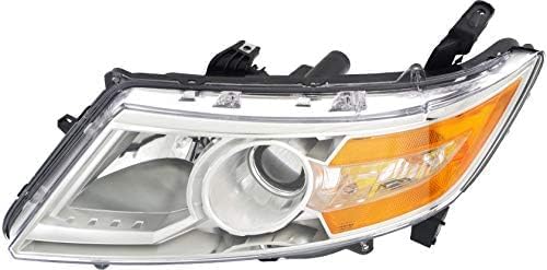 Set Of 2 Front Head Light Assembly Plastic Left Driver & Right Passenger Side Direct Replacement Compatible With 2011-2013 Honda Odyssey HO2503142 HO2502142 33100TK8A01 33150TK8A01