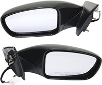 Set Of 2 Front Power Mirror Manual Folding Non-Heated Primed Left Driver & Right Passenger Side Direct Replacement Compatible With 2011-2014 Hyundai Sonata HY1320165 HY1321165