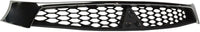 Front Grille Assembly Texture Black Insert With Chrome Molding Plastic Direct Replacement Compatible With 2016-2017 Mitsubishi Lancer MI1200267 7450B019