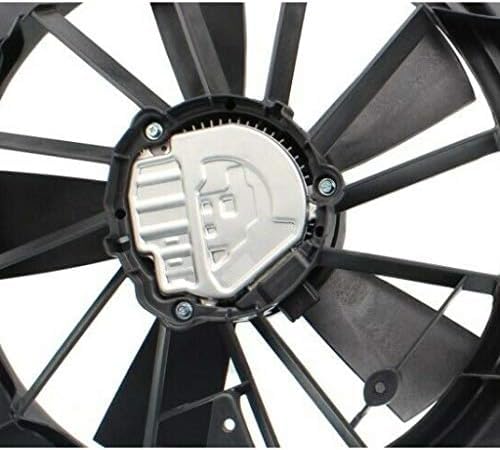 Front Dual Fan Assembly Plastic Direct Replacement Compatible with 2014-2018 Chevrolet Silverado 1500/2015-2020 Suburban GM3115291 23123635-PFM 23123633 23123634