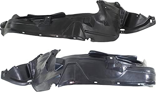 Set Of 2 Front Fender Liner Right Passenger & Left Driver Side Direct Replacement Compatible With 2006-2011 Honda Ridgeline HO1249125 HO1248125 74101SJCA01 74151SJCA01