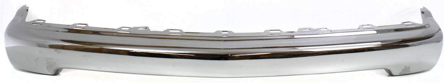 Front Bumper Face Bar Chrome Steel Direct Replacement Compatible With 1998-2004 Chevrolet S10 Pickup GM1002369 15094047
