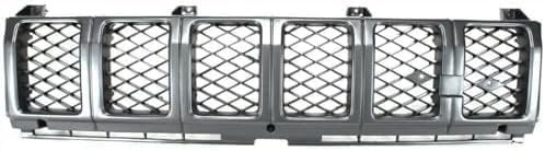 Front Grille Assembly Primed Shell And Insert Plastic Direct Replacement Compatible With 1982-1983 Toyota Pickup TO1200111 5310095119