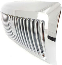 Front Grille Assembly Chrome Plastic Shell And Insert Direct Replacement Compatible With 2006-2011 Mercury Grand FO1200490 6W3Z8200AA