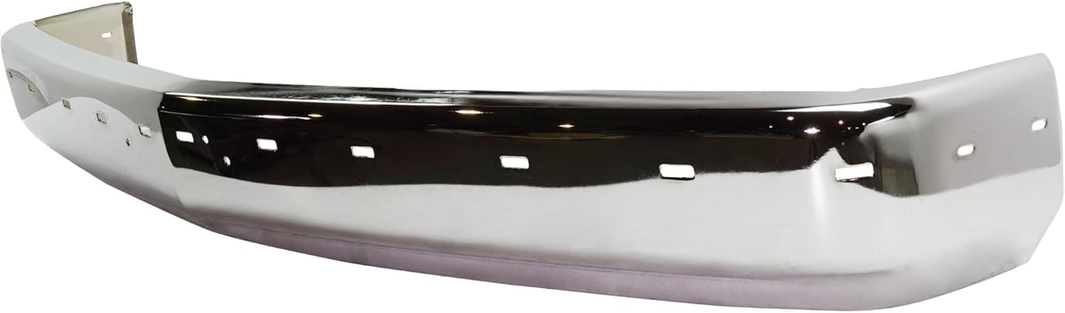AUTOS PARTS PLUS Front Bumper Face Bar Chrome Steel + Molding Impact Strip + Lower Valance Air Deflector Primed Direct Replacement Compatible With 1988-2000 Chevrolet C/K Series GM1002802 GM1057127