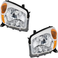 Set Of 2 Front Headlight Lens And Housing Right Passenger & Left Driver Side Direct Replacement Compatible With 2004-2005 Toyota RAV4 TO2518103 TO2519103 8110642280 8110542280