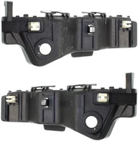 Set Of 2 Front Bumper Outer Bracket Plastic Left Driver & Right Passenger Side Direct Replacement Compatible With 2013-2018 Hyundai Santa/Xl HY1043122 HY1042122