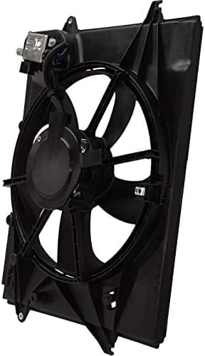 Front Radiator Cooling Fan Assembly Plastic Direct Replacement Compatible With 2018-2019 Hyundai Sonata HY3115160 25380C2500