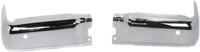Set Of 2 Rear Bumper Face Bar End Cap Chrome Steel Left Driver & Right Passenger Side Direct Replacement Compatible With 2009-2014 Ford F-150 FO1102372 FO1102373 9L3Z17906B