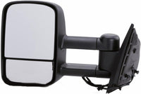 Front Power Towing Mirror Manual Folding Textured Left Driver Side Direct Replacement Compatible With 2007-2013 Chevrolet Silverado/GMC Sierra 1500 2500HD 3500HD GM1320407