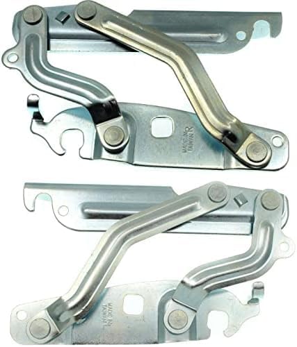 Set of 2 Front Hood Hinge Steel Right Passenger & Left Driver Side Direct Replacement Compatible with 2011-2019 Ford Fiesta FO1236151 FO1236150 8A6Z16796A 8A6Z16797A