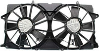Front Dual Fan Assembly Plastic Direct Replacement Compatible with 2014-2018 Chevrolet Silverado 1500/2015-2020 Suburban GM3115291 23123635-PFM 23123633 23123634