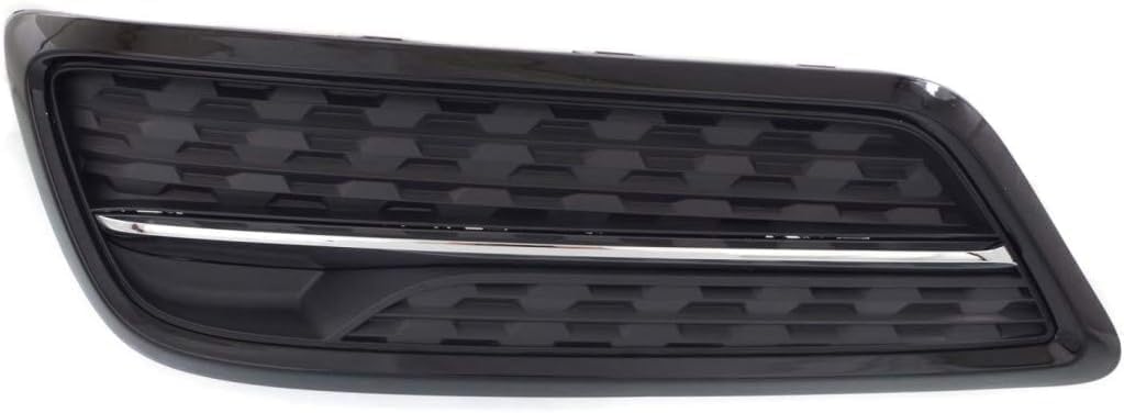 Front Fog Light Cover Painted Black And Chrome Direct Replacement Compatible With 2014-2016 Acura MDX AC1038105 71107TZ5A01