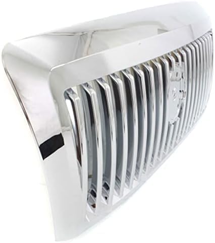 Front Grille Assembly Chrome Plastic Shell And Insert Direct Replacement Compatible With 2006-2011 Mercury Grand FO1200490 6W3Z8200AA