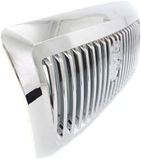 Front Grille Assembly Chrome Plastic Shell And Insert Direct Replacement Compatible With 2006-2011 Mercury Grand FO1200490 6W3Z8200AA