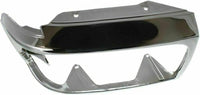 Front Head Light Door Bezel Chrome Steel Right Passenger Side Direct Replacement Compatible With 1992-1997 Ford F-Series FO2513131 F2TZ13064C